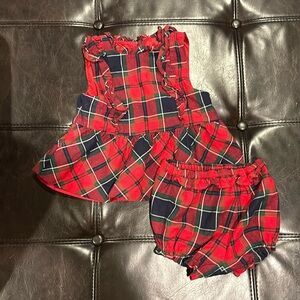 Janie and Jack Bradbury Plaid Baby matching set, Size 18-24 months